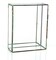 CC Home Furnishings 10" Clear and Brown Contemporary Terrarium Rectangular Glass Tabletop Decor
